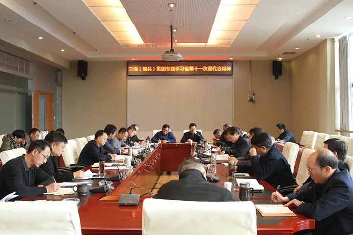 云煤（pp电子）集团党委转达学习中国共产党云南省第十一次代表大会精神
