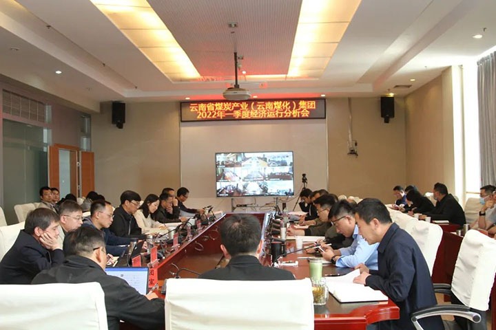 云煤（pp电子）集团召开2022年一季度经济运行剖析会