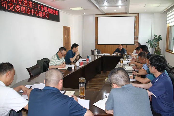 云煤（pp电子）集团党委第三事情组列席旁听恒通公司党委理论中心组学习
