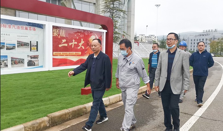 集团党委书记、董事长宁德刚调研指导先锋化工清静生产事情