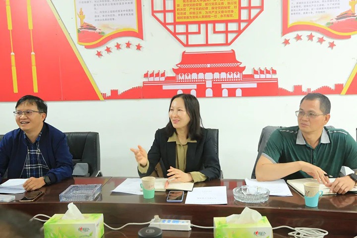 【主题教育】云煤（pp电子）集团党委委员、财务总监莫晓丹一行到东源恒鼎公司开展主题教育调研