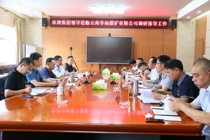 【主题教育】云煤（pp电子）集团党委书记、董事长宁德刚一行到羊场煤矿开展主题教育调研