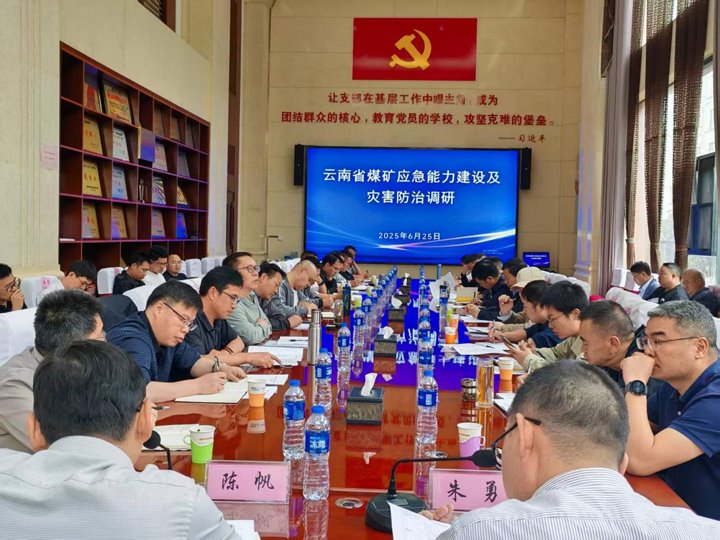 云南省煤矿灾难事故应急专家赴恩洪煤业开展煤矿应急处置惩罚能力建设及灾难防治调研